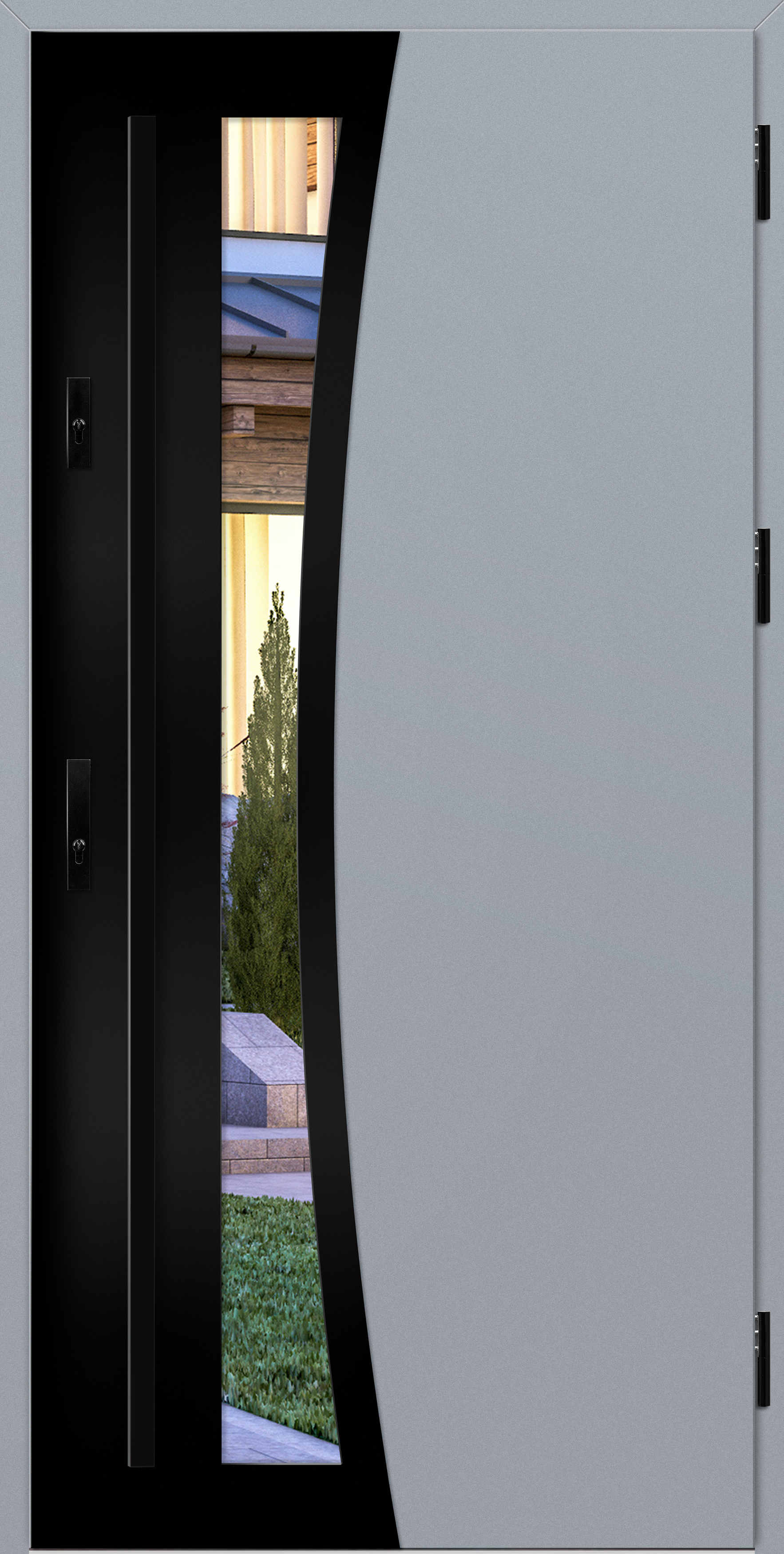 BAZYLEA 2 label black szary