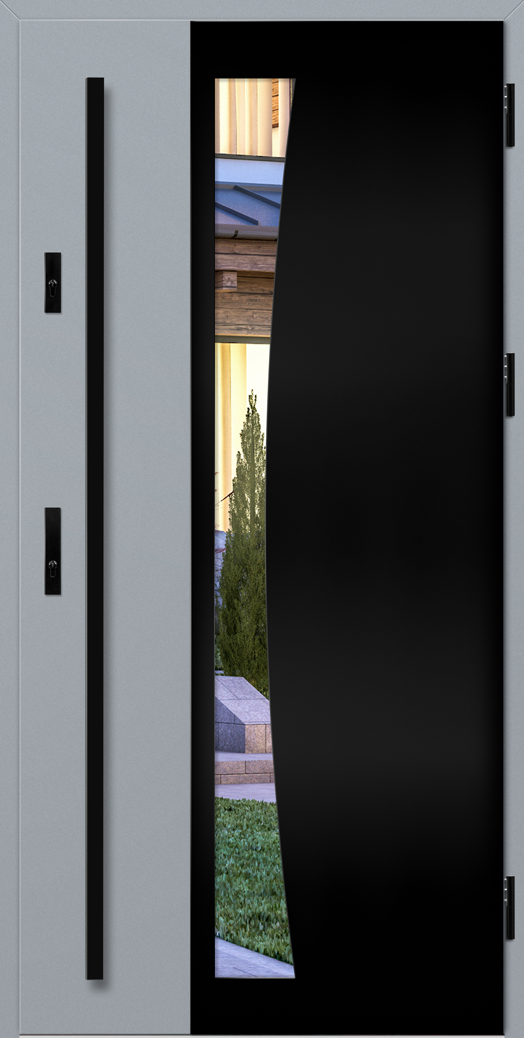 BAZYLEA 4 label black szary