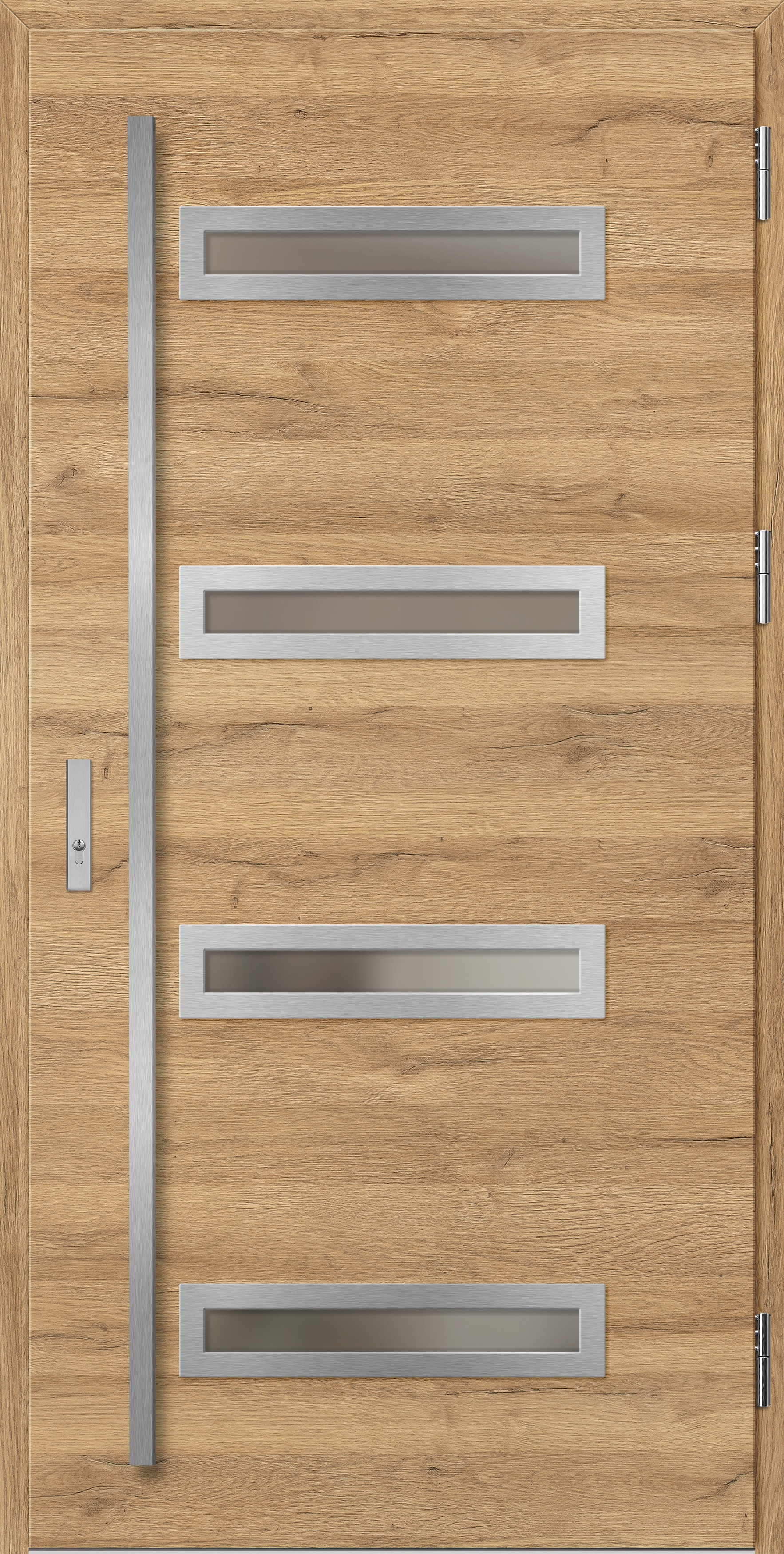 LUCERNA 2 LABEL INOX dąb natur poziomo