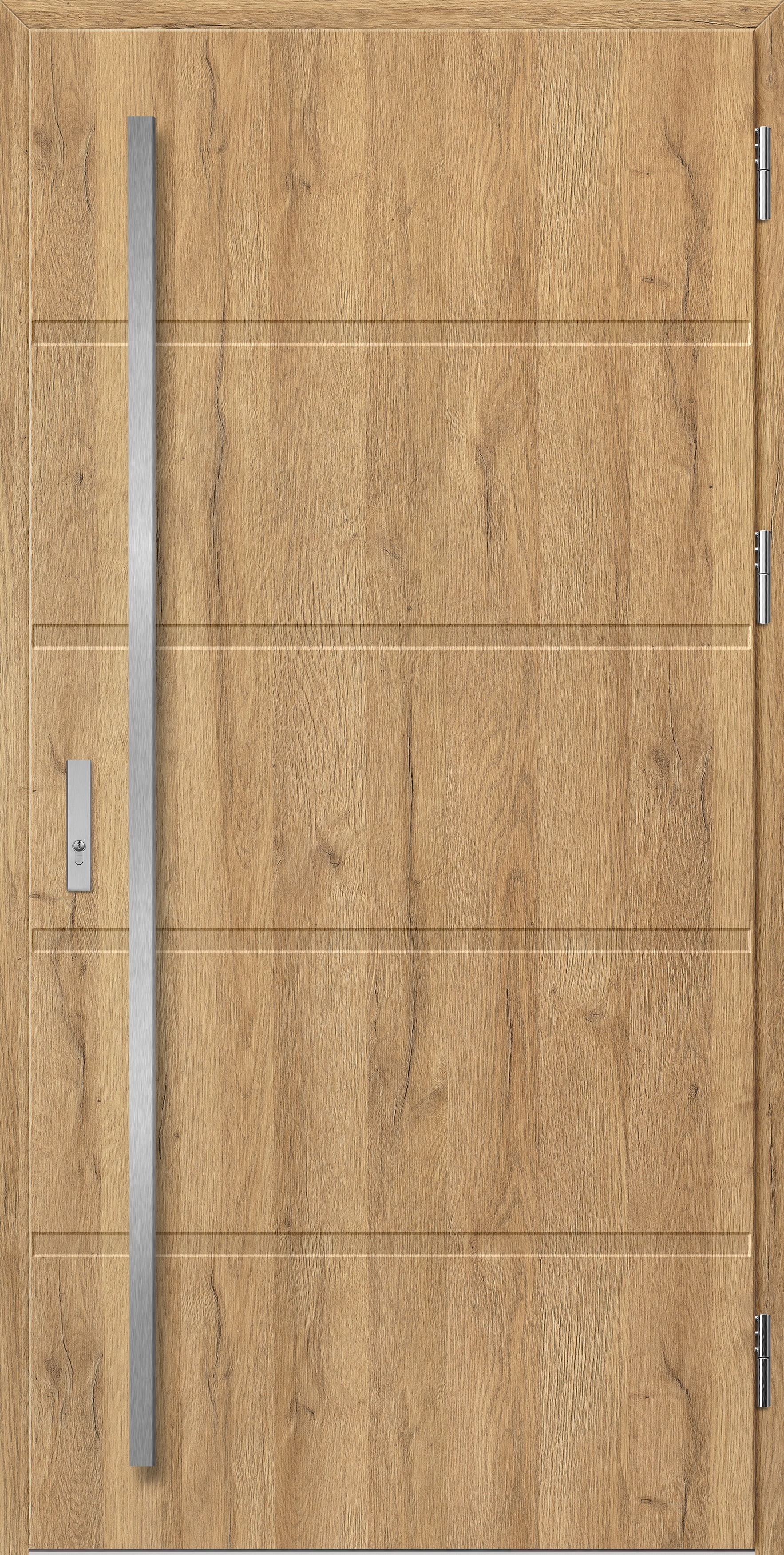 LUTTER 1 STAMP ROLLER okucia inox dąb natur