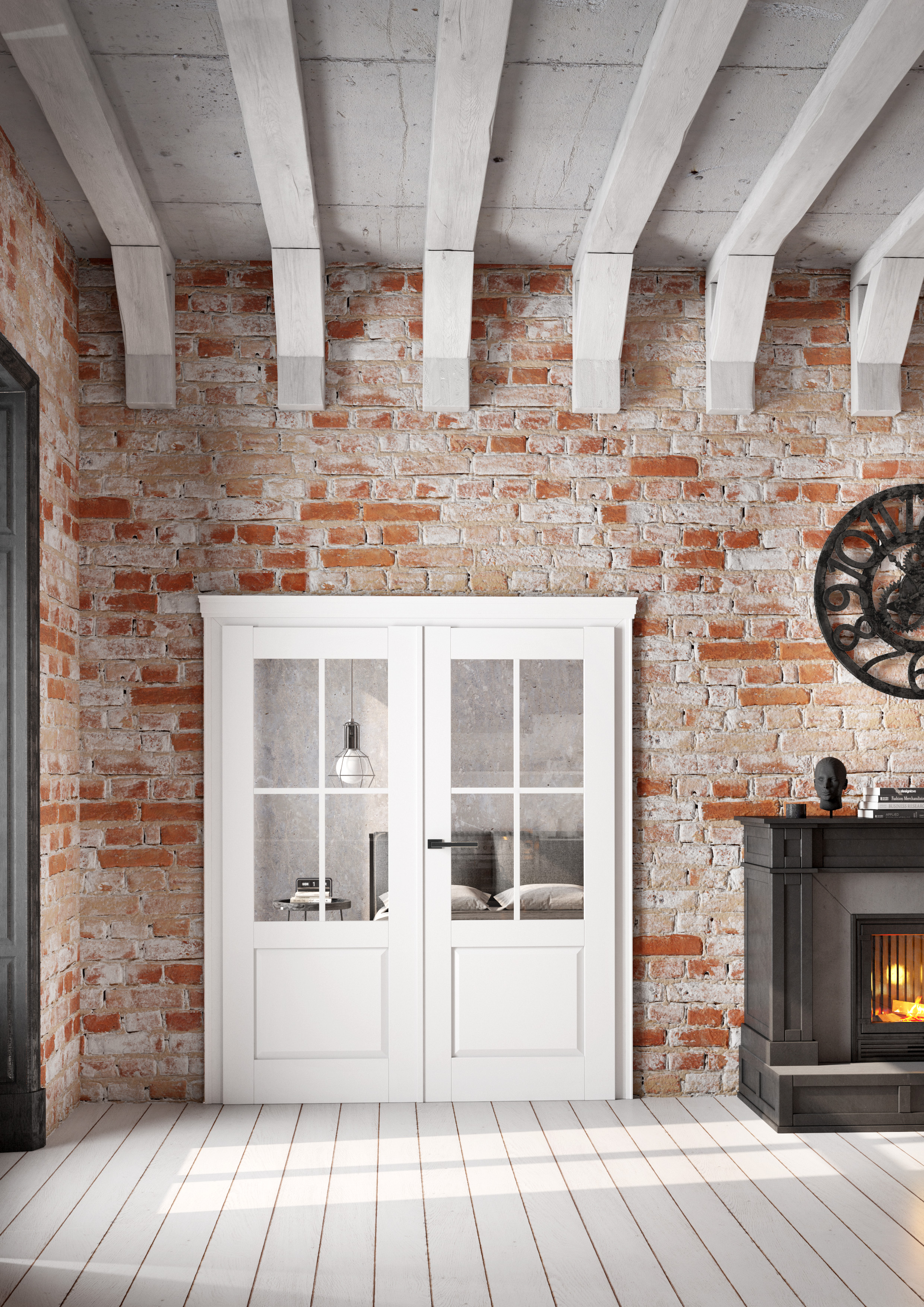 peonia 2biały st cpl dwuskrzydłowa