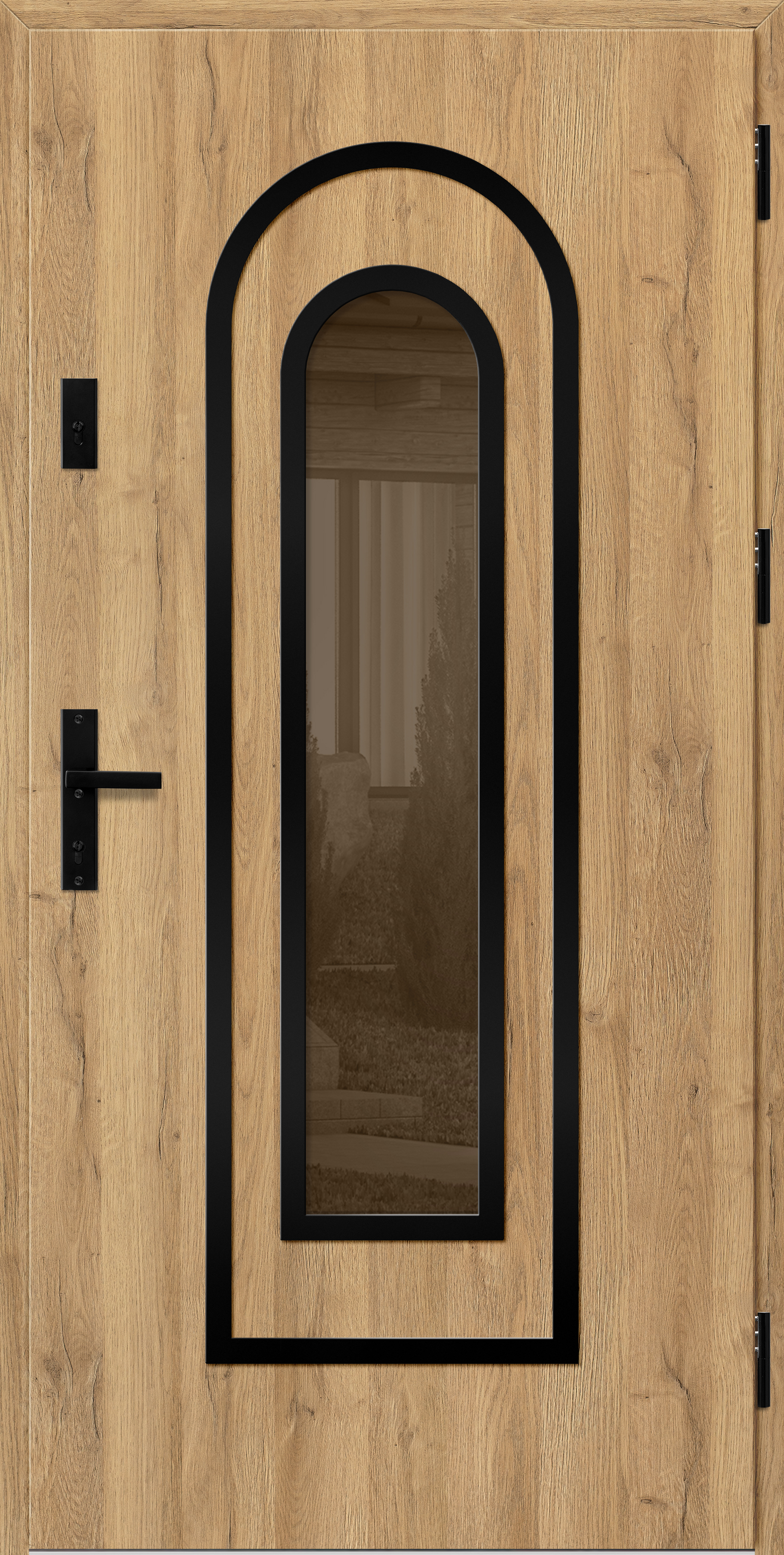 ROTTERDAM 1 label black dąb naturalny