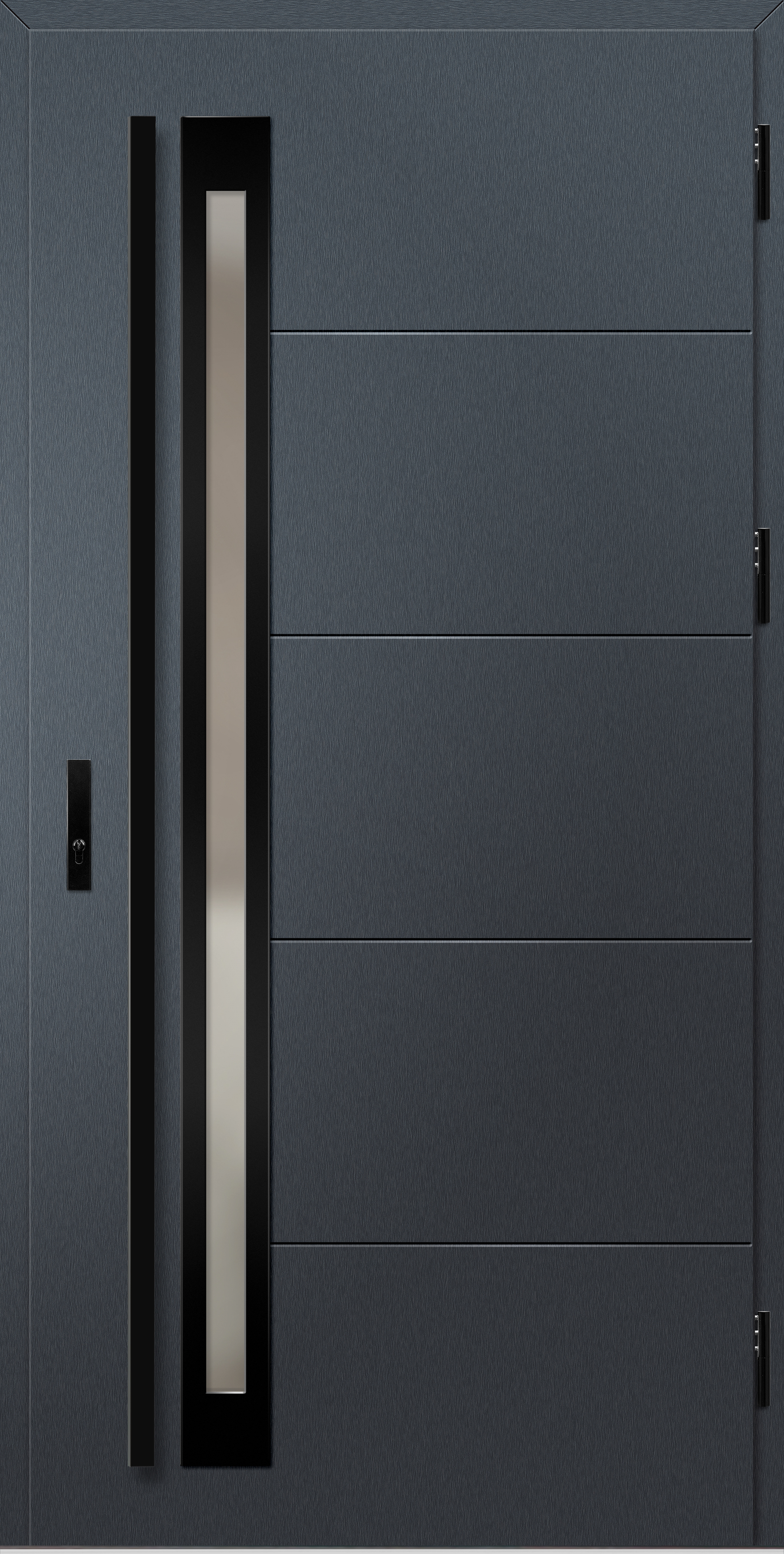 TREBUR 10 label black antracyt struktura