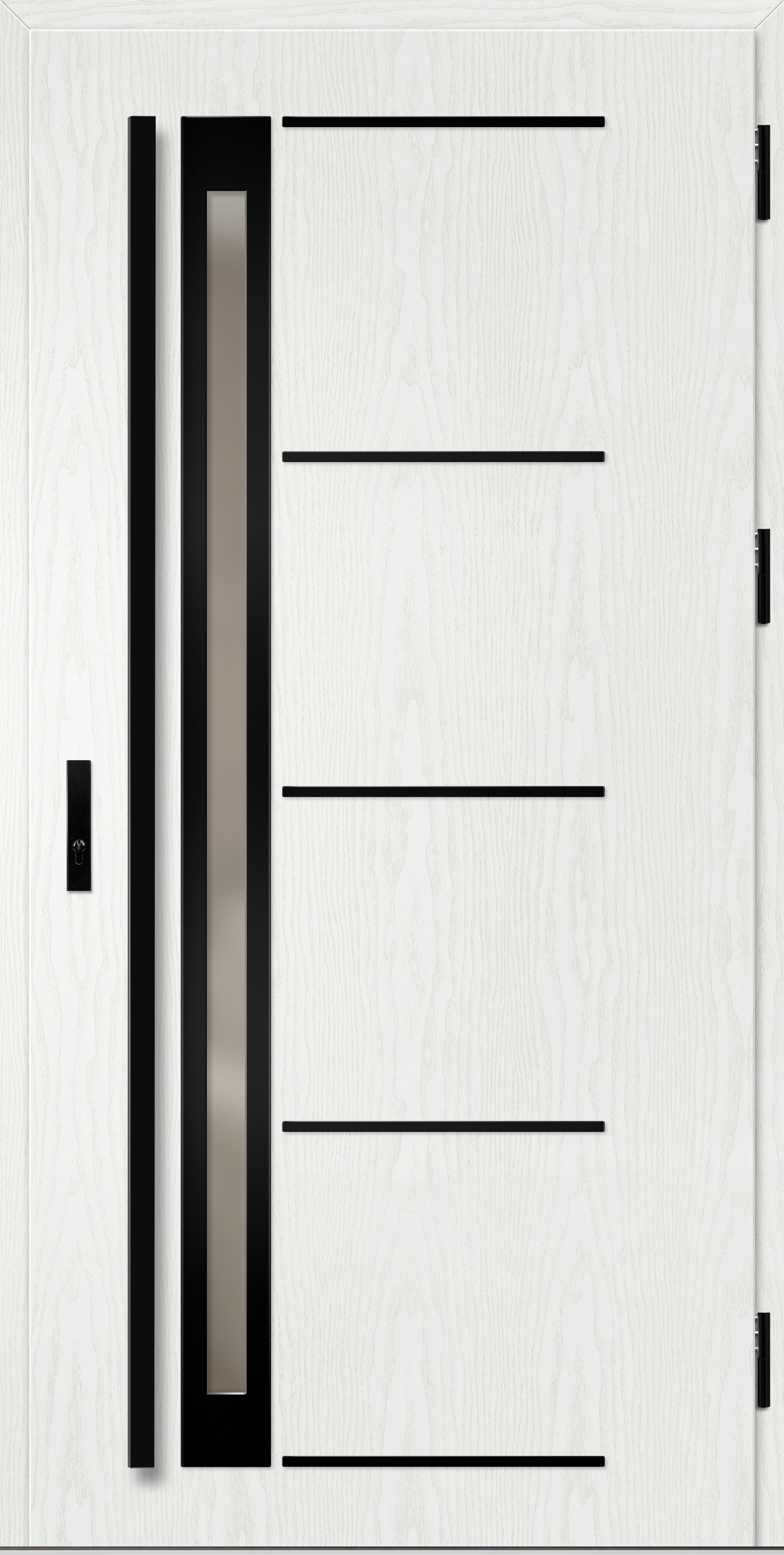 TREBUR 7 label black sosna biała