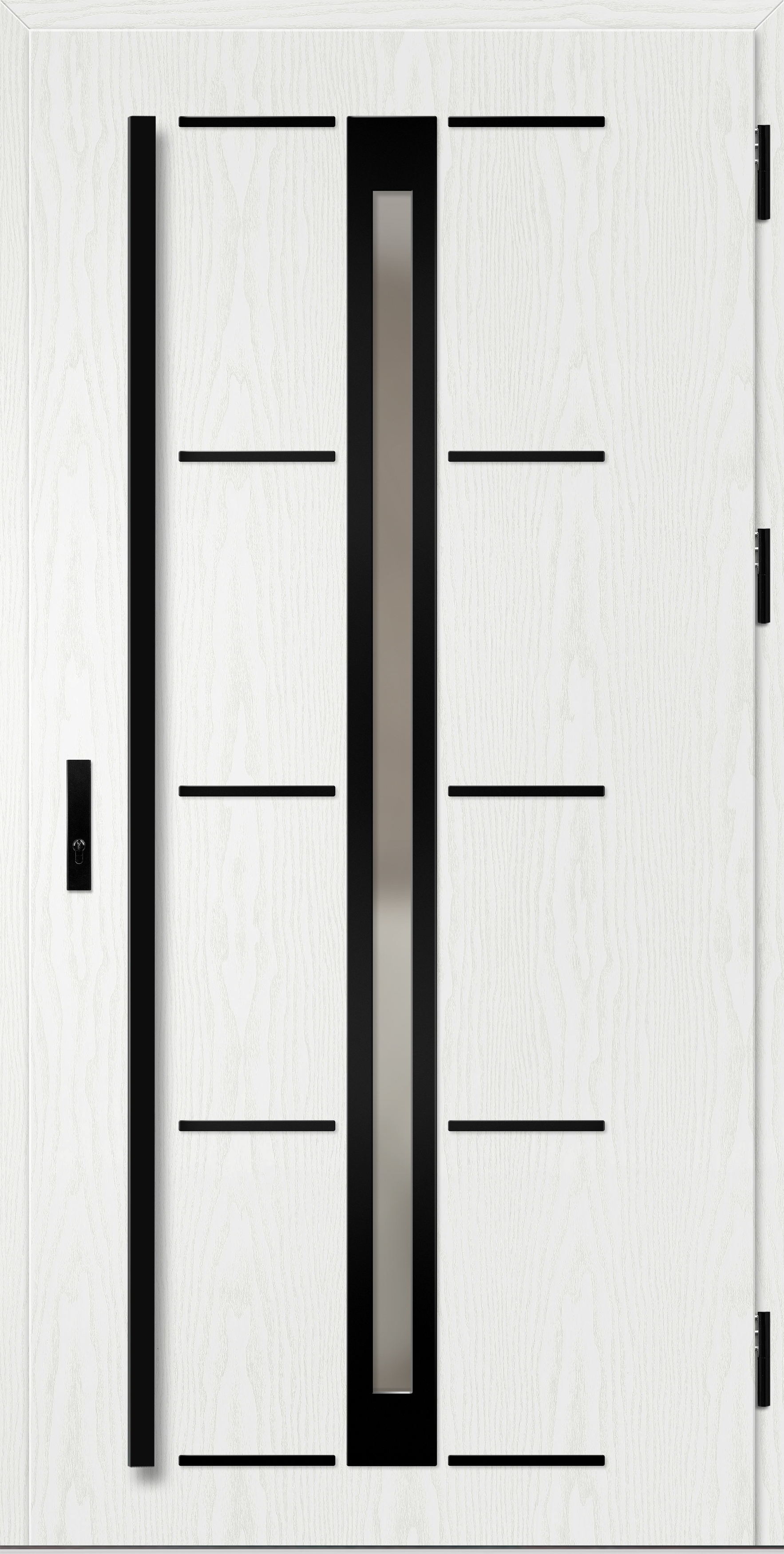 TREBUR 8 label black sosna biała