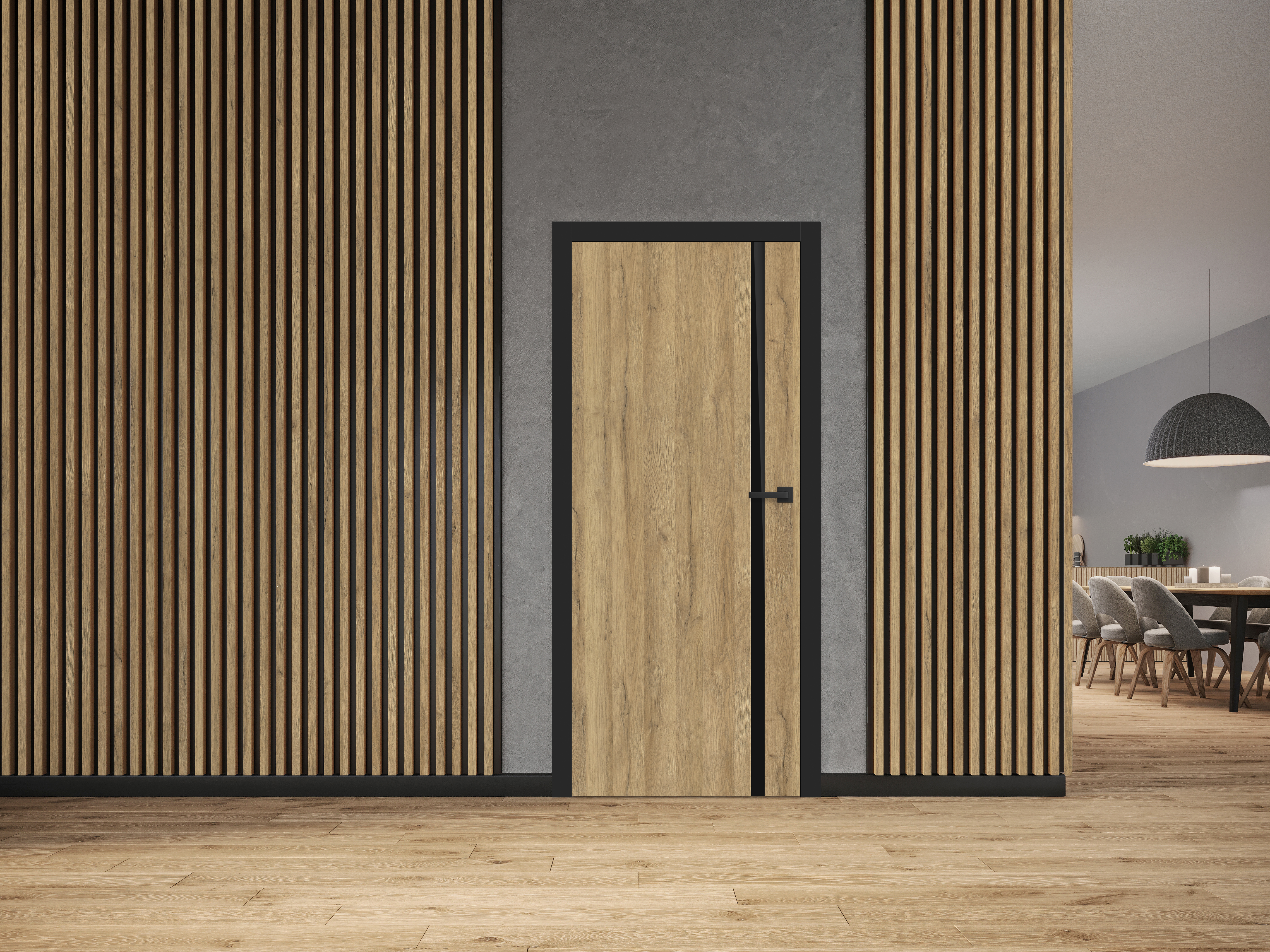 wiz BALDUR 1 dąb natur premium czarny